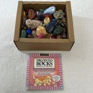 Mixed Lot of Polished Rocks and Tumbled Stones 2 lbs 5 oz
